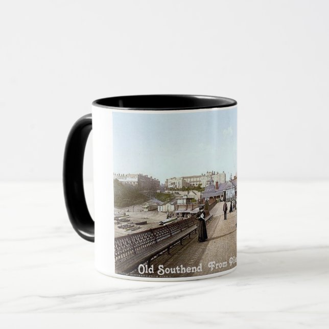 Vintage Old Southend  From the Pier Mug (Front Left)