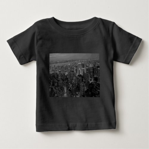 Vintage Old Style New York City Script Baby T_Shirt