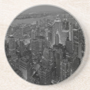 Vintage Old Style New York City Script Coaster