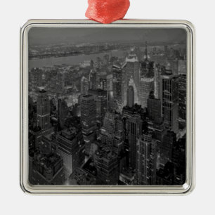 Vintage Old Style New York City Script Metal Ornament