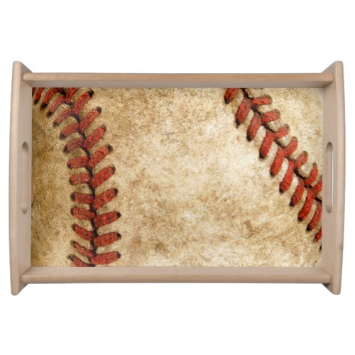 Vintage Old Stylish Baseball Look Serving Tray