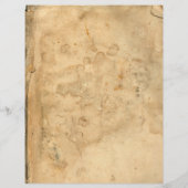 Vintage Old Tea Stained  Letterhead (Back)