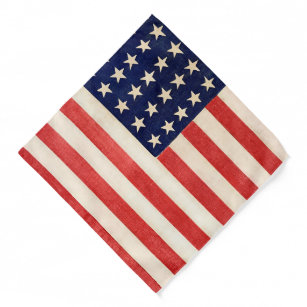 Vintage Old Thirty-Six Star American Flag Bandana