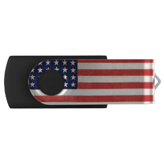 Vintage Old Thirty-Six Star American Flag Flash Drive