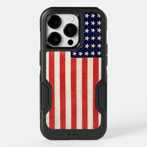 Vintage Old Thirty_Six Star American Flag OtterBox iPhone 14 Pro Case