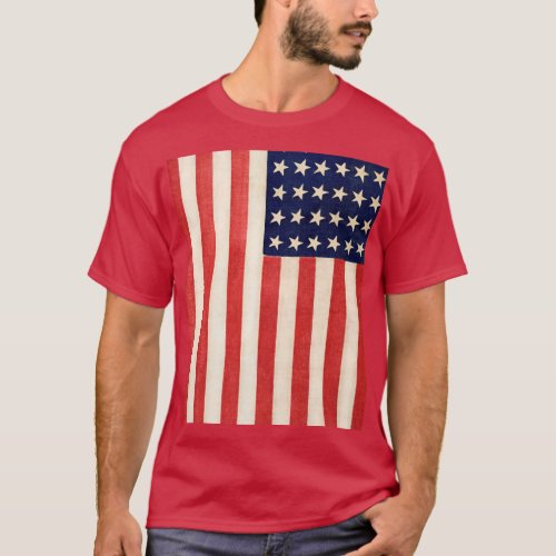 Vintage Old Thirty_Six Star American Flag Red T_Shirt