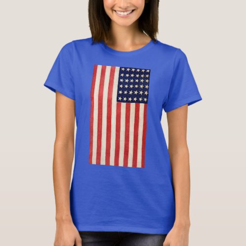 Vintage Old Thirty_Six Star American Flag T_Shirt