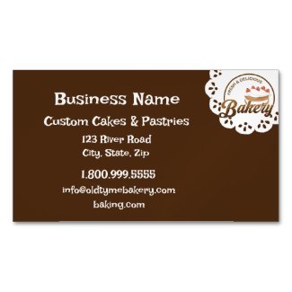 Vintage Old Tyme Bakery Baking Logo  Business Card