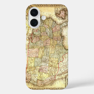 Vintage Old United States USA General Map iPhone 16 Case