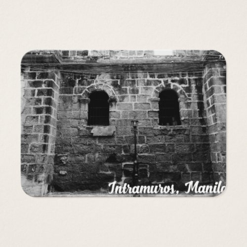 Vintage Old Walled City Profile Card