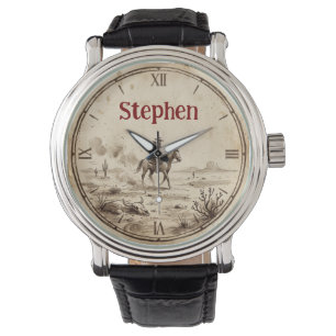 Vintage Old West Desert Watch Frontier Timepiece