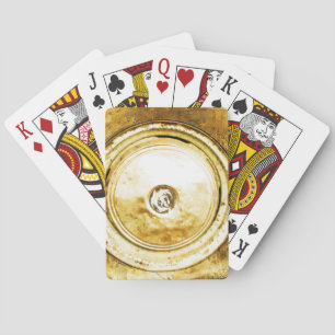 Vintage Old Wheel Of Classic Car Poker Cards