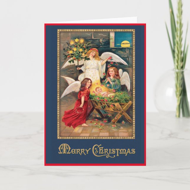 Vintage Old World Christmas Card (Front)