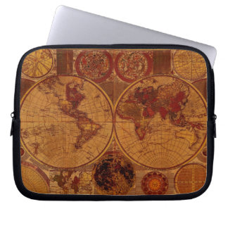Vintage Old World Map Laptop Sleeve