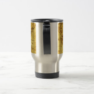 Vintage old world map travel mug