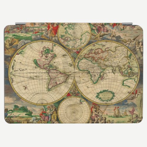 Vintage old world Maps Antique map iPad Air Cover