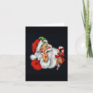 Vintage Old World Santa Claus Christmas Card