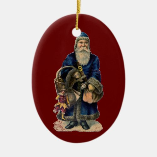 Vintage Old World Santa Claus Christmas Ornament