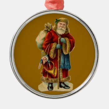 Vintage Old World Santa Claus Christmas Ornament by VintageChristmas365 at Zazzle