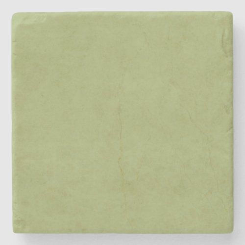 Vintage Olive Green Paper Parchment Background Stone Coaster