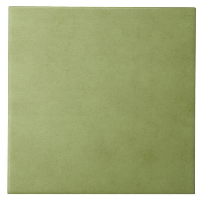 Vintage Olive Green Paper Parchment Background Tile (Front)