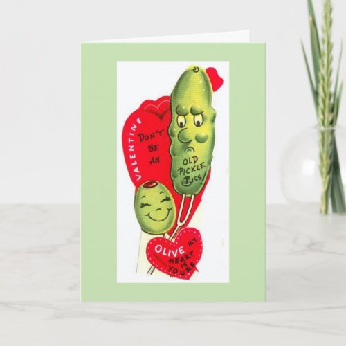 Vintage _ Olive of My Heart is Yours Valentine Holiday Card