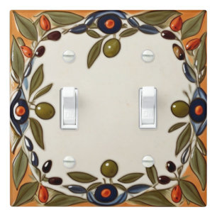 Vintage Olives Rustic Italian Farmhouse Light Switch Cover