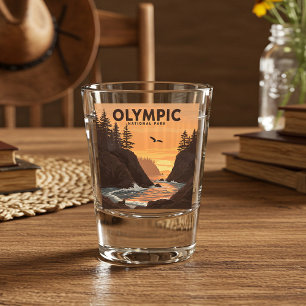 Vintage Olympic National Park Shot Glass