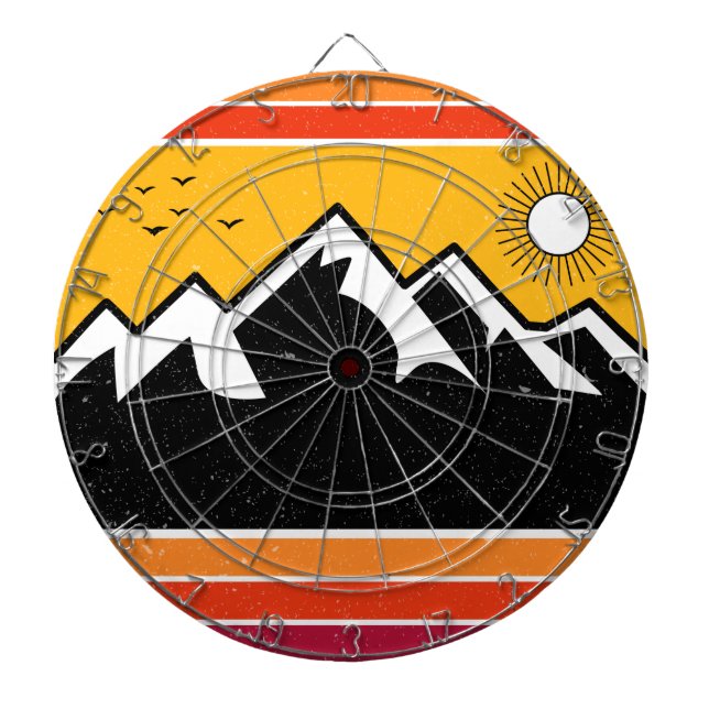 Vintage Olympic National Park Washington Souvenir Dart Board (Front)