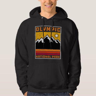 Vintage Olympic National Park Washington Souvenir Hoodie