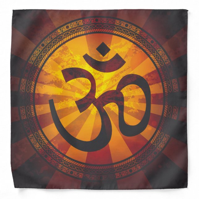 Vintage Om Symbol Bandana (Front)