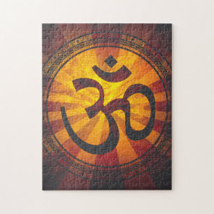 Vintage Om Symbol Jigsaw Puzzle