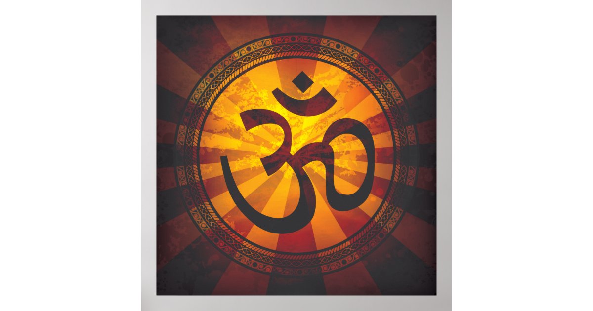 Vintage Om Symbol Print | Zazzle.com