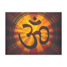 Vintage Om Symbol Print
