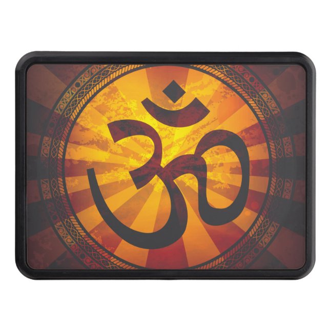 Vintage Om Symbol Trailer Hitch Cover (Front)