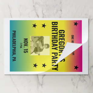 Vintage Ombre Concert Poster Custom Placemat