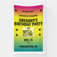 Vintage Ombre Concert Poster with Photo Custom