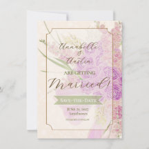 Vintage Ombré Orchid Bow and Bouquet