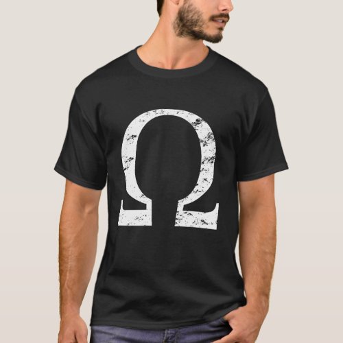 Vintage Omega Symbol Gift Greek Alphabet Sorority T_Shirt