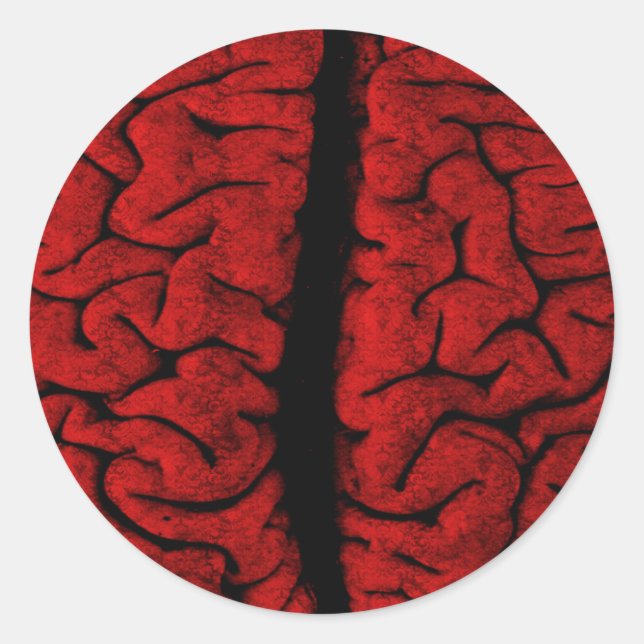 Vintage On The Brain Sticker (Front)