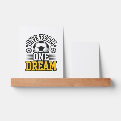 Vintage One Team One Dream Soccer Shirt Design_1 Picture Ledge