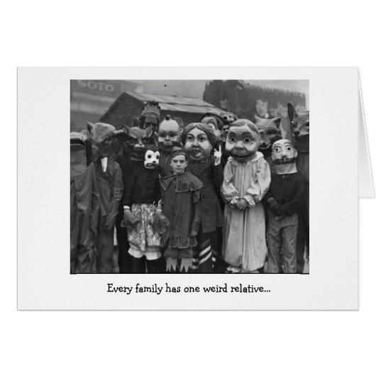 Vintage - One Weird Relative, Cards (Front Horizontal)