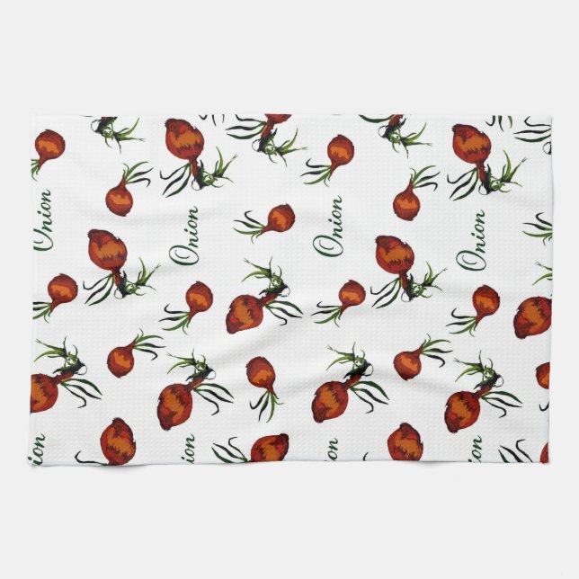 Vintage Onion Pattern Towel (Horizontal)