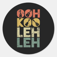 Vintage Ooh Koo Leh Leh Retro Guitar Hawaiian Uke