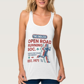 Vintage Open Road Running Club Retro Runner Tee