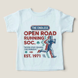 Vintage Open Road Running Club Retro Runner Tee