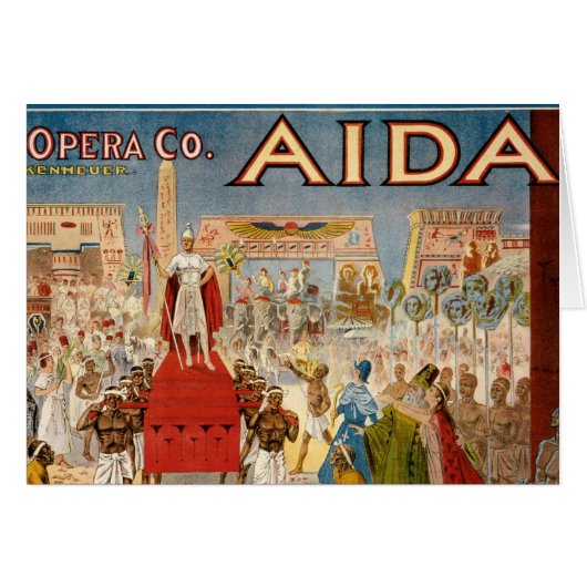 Vintage Opera Aida Artwork Cards (Front Horizontal)