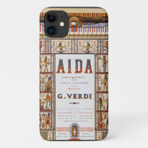 Vintage Opera Music, Egyptian Aida by Verdi iPhone 11 Case