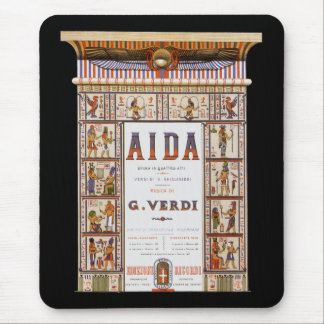Vintage Opera Music, Egyptian Aida by Verdi Mouse Pad