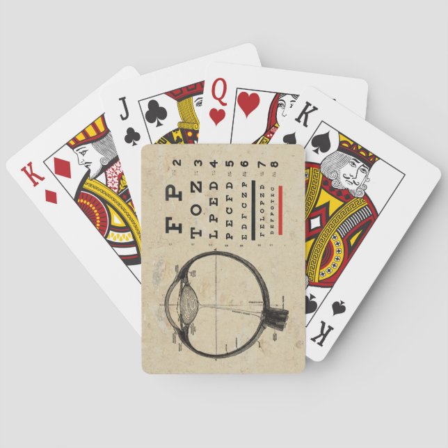 Vintage Ophthalmologist Poker Cards (Back)